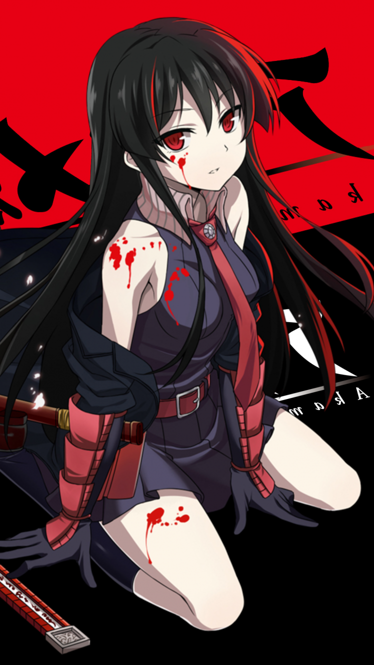748x1330  Akame Ga Kill Akame Anime Girls Hd Wallpaper - Akame Ga Kill Android (# 260251) - HD Wallpaper \ u0026 Backgrounds Download
