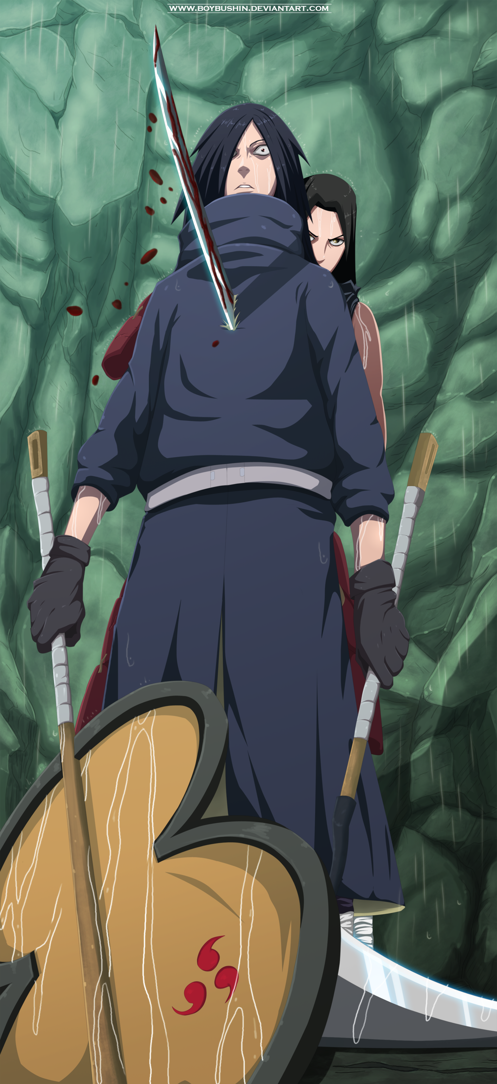 1600x3488   Обои для телефона Хаширама - Обои пещера 