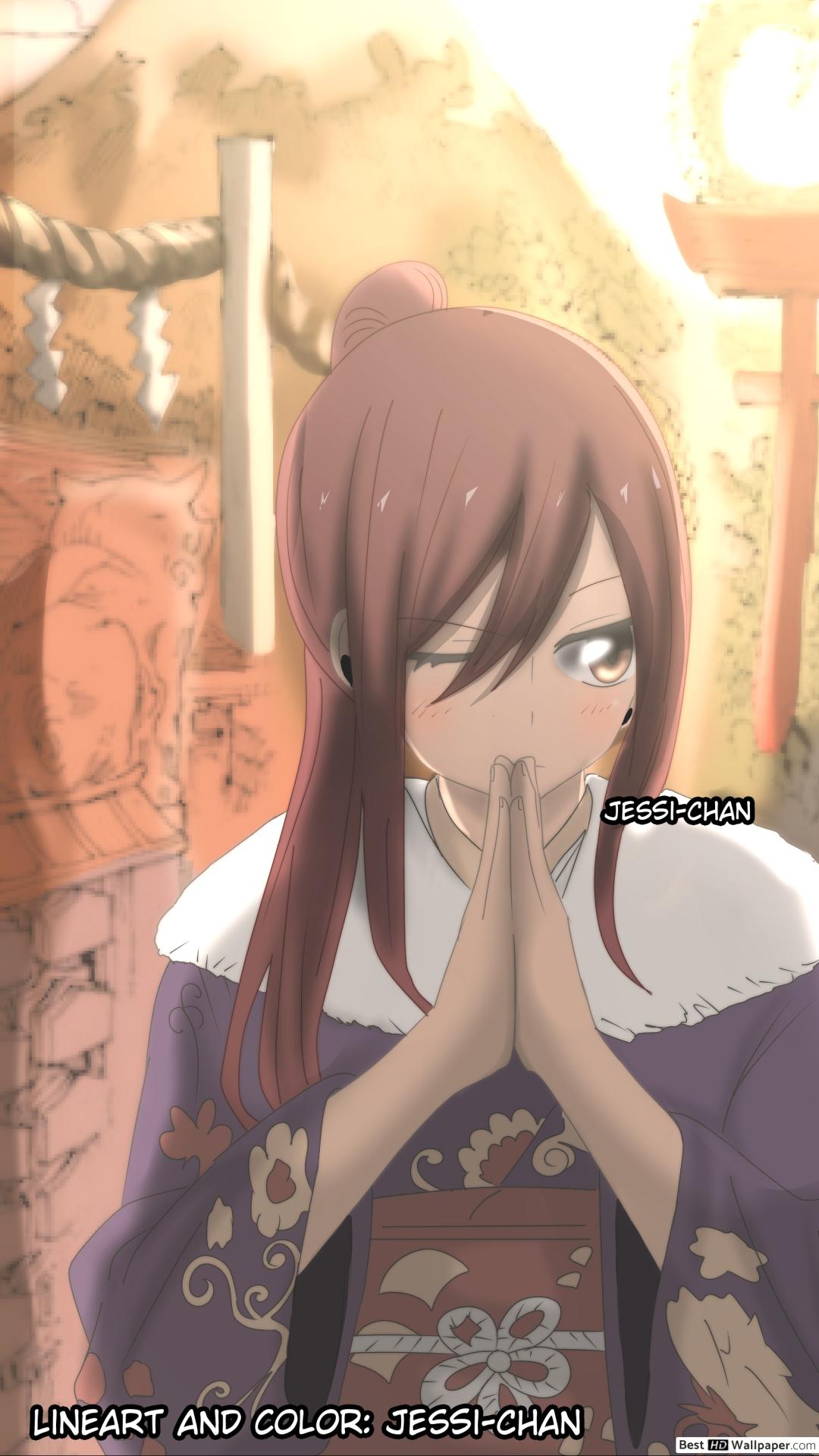 1080x1920   Wallpaper Fairy Tail Erza And Jellal - Bakaninime