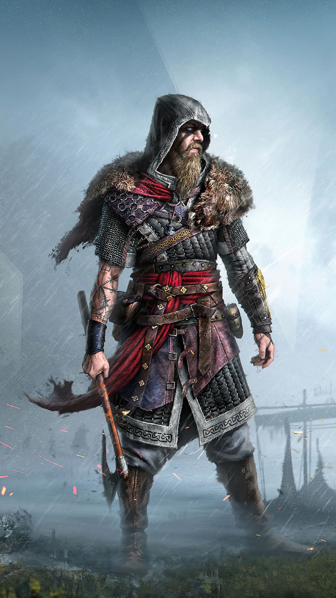 1080x1920 Видеоигра / Assassins Creed Mobile Valhalla (1080x2160