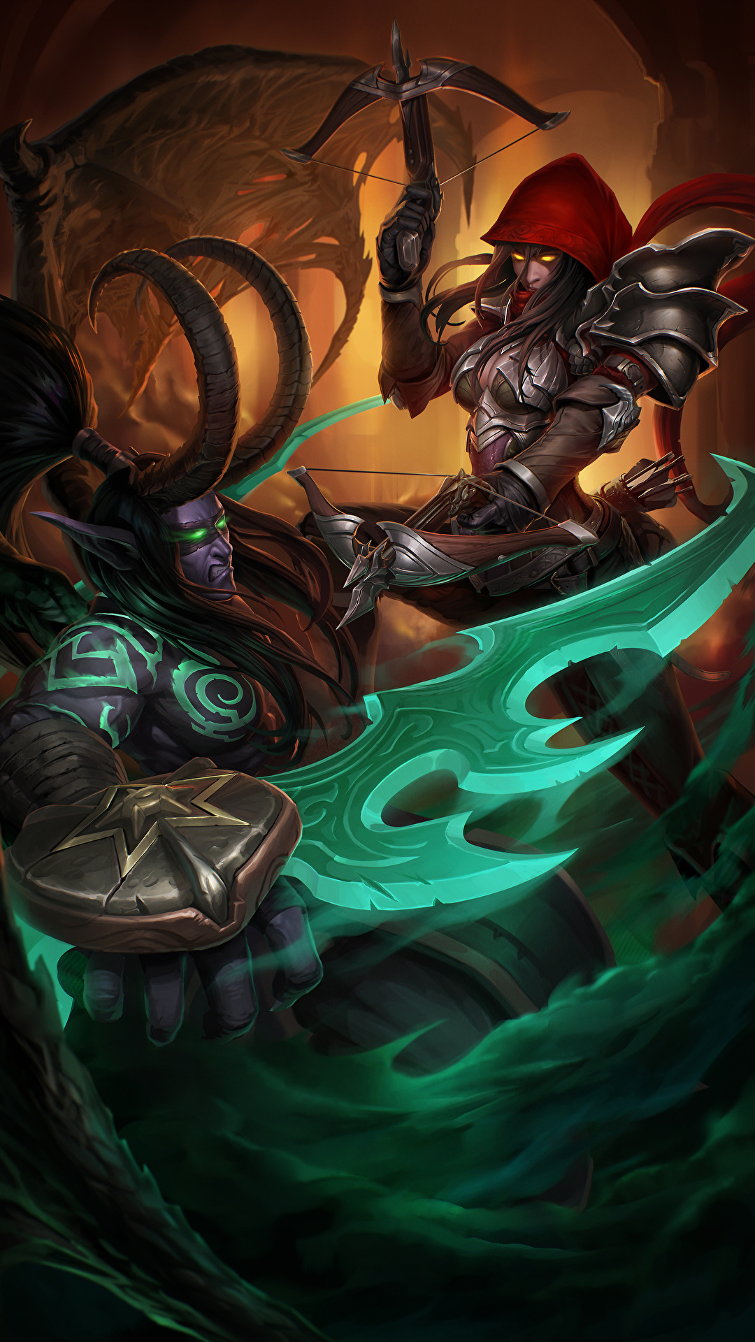 1080x1920   Обои для рабочего стола Diablo World of WarCraft Герои шторма 1080x1920