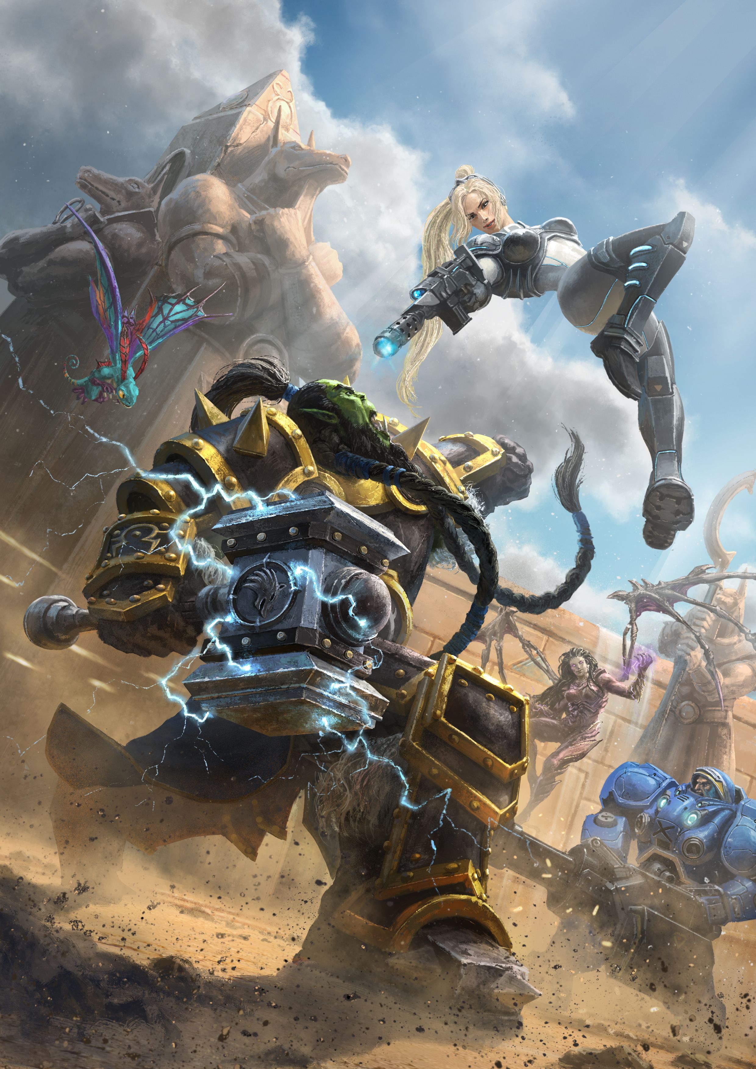 2480x3508  Nova Vs Thrall | Герои шторма Warcraft heroes Игра World of warcraft 