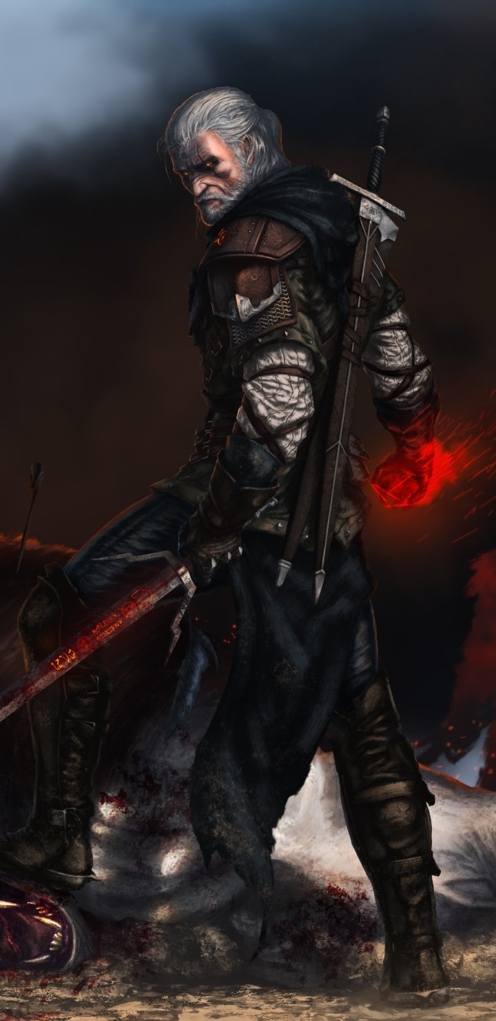 720x1480   Видеоигры / Ведьмак 3: Дикая Охота (720x1480) ID обоев: 804377 - Mobile Abyss