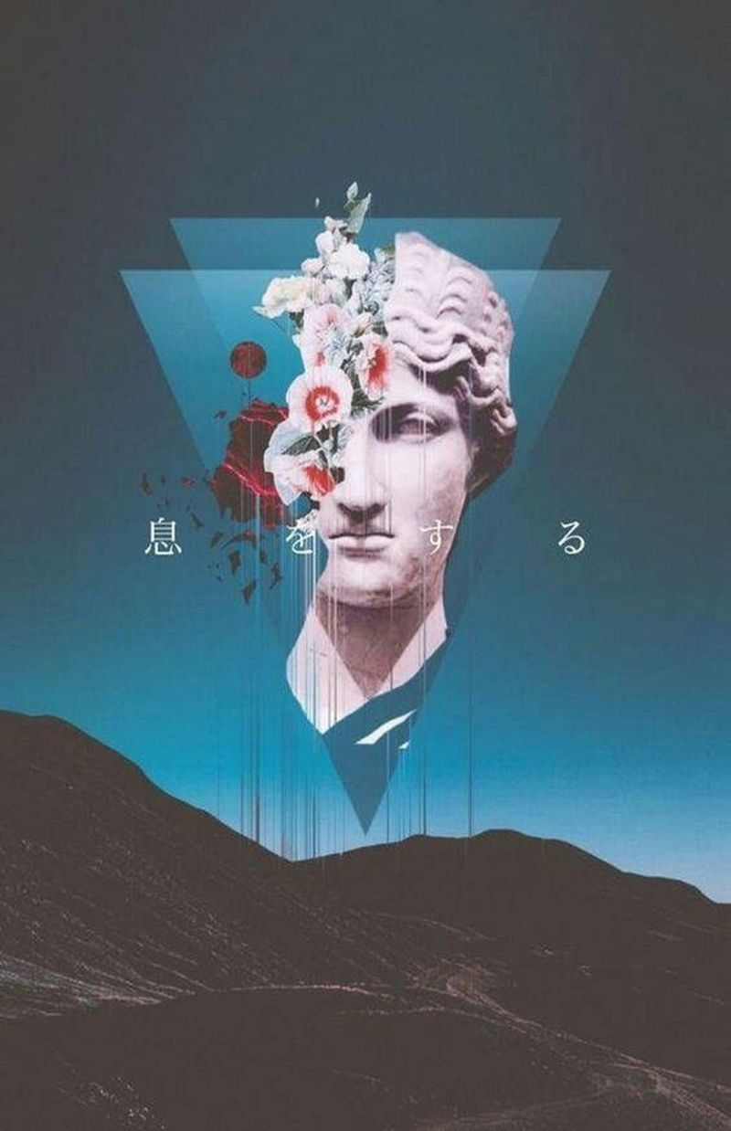 800x1238  Tumblr Hintergrundbild для Ihr Handy: Raum Wörter Kunst в 2020 году | Vaporwave wallpaper Vaporwave art Art wallpaper