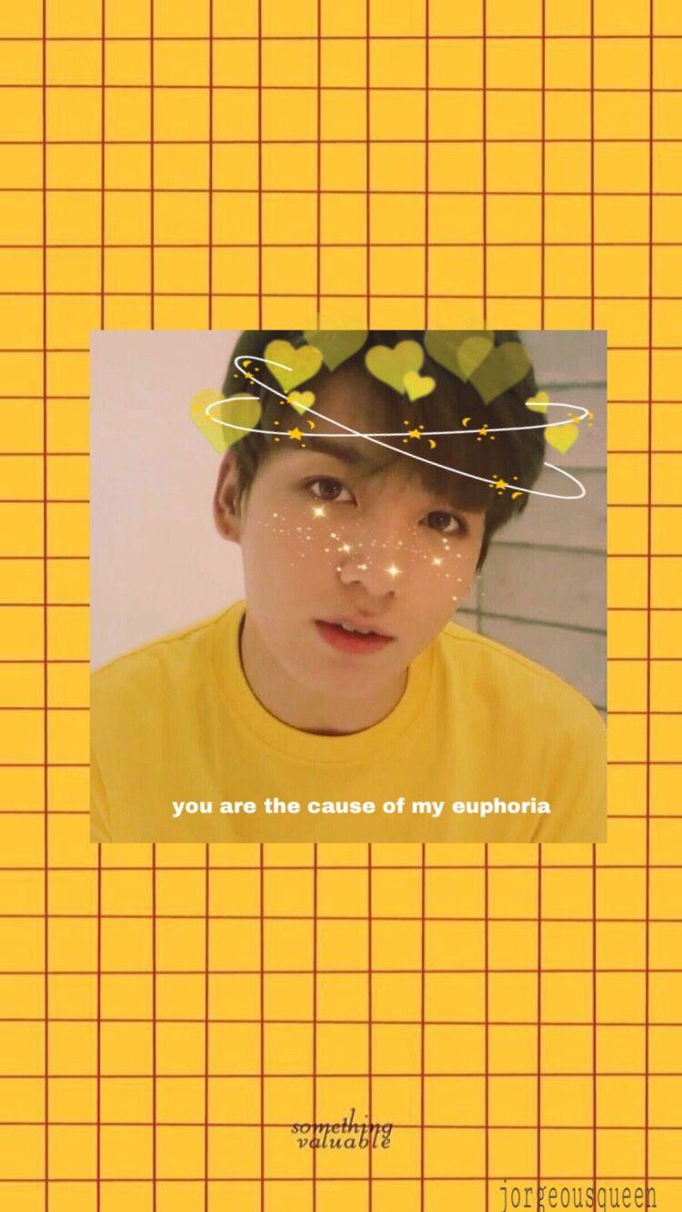 750x1332   Jungkook Yellow Aesthetic Wallpapers - Обои Cave
