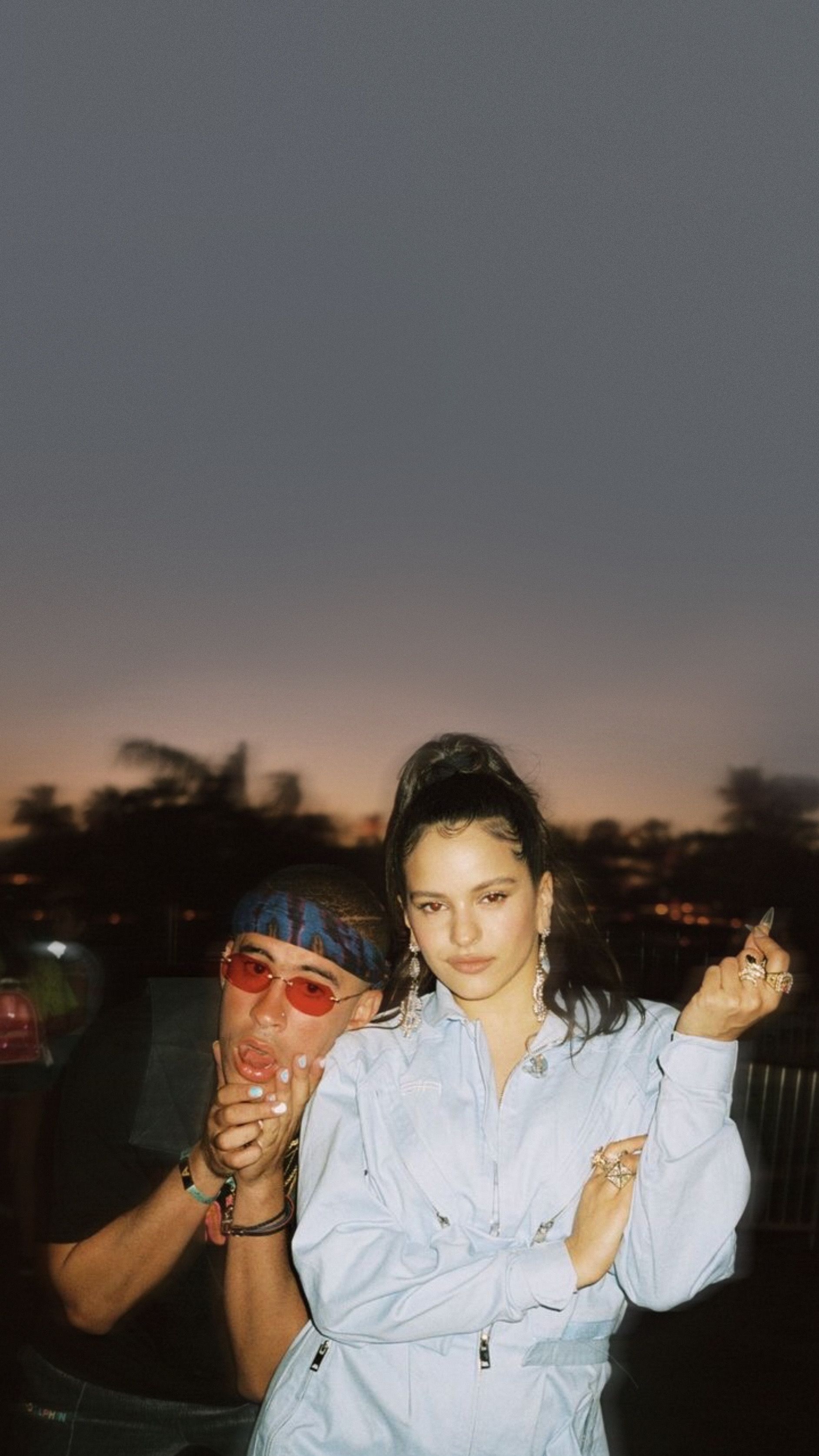 1884x3347  Bad Bunny x Rosalía Wallpaper в 2020 году | Зайчик обои Эстетические изображения Розалия