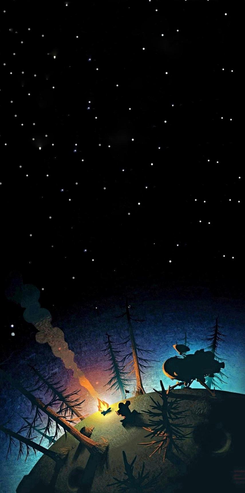 856x1725   Я расширил верхнюю часть одного из виденных мной обоев для этой игры, чтобы сделать его для телефонов. Я действительно люблю это, надеюсь, что некоторые из вас тоже! : outerwilds