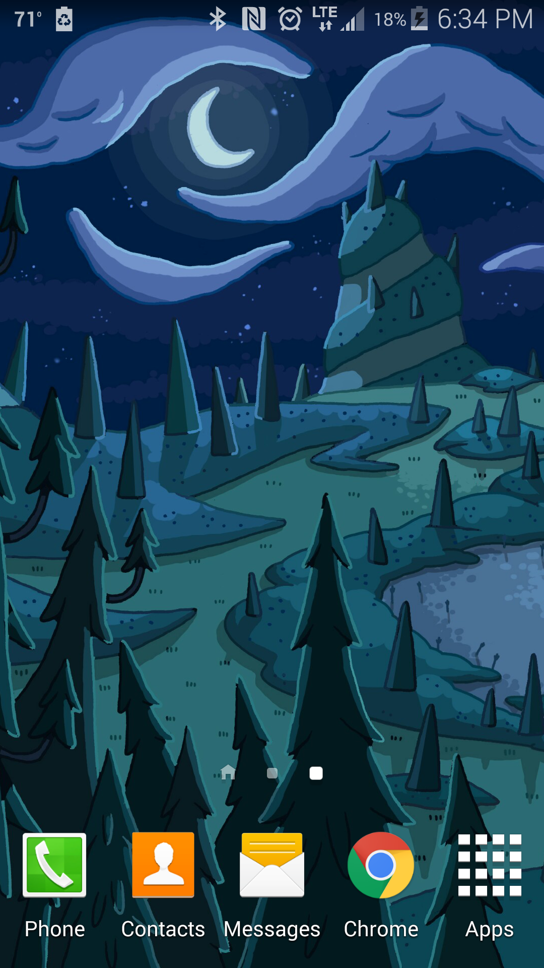 1080x1920  Forest - Adventure Time Treehouse Night (# 883611) - HD Wallpaper  Backgrounds Download
