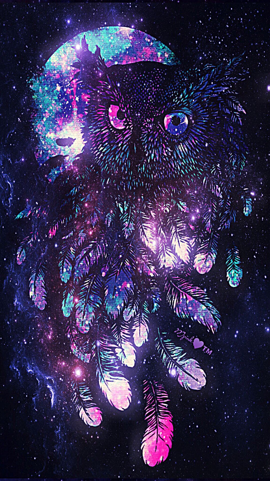 1080x1920  Owl Обои | Сова обои Галактика обои Сова рисунок