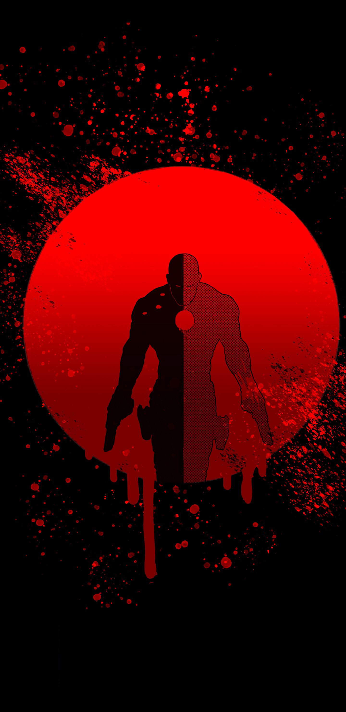 1440x2960  1440x2960 Bloodshot minimal искусство 2020 обои | Неоновые обои Art Wallpaper 