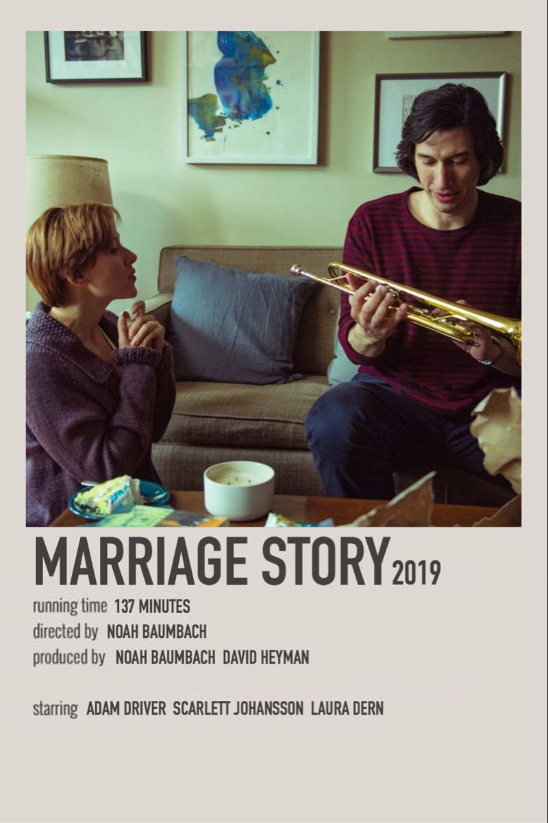 800x1200  Marriage Story - 2019 в 2020 году | Постеры к классическим фильмам Постеры к культовым фильмам Постеры к фильмам минимализм