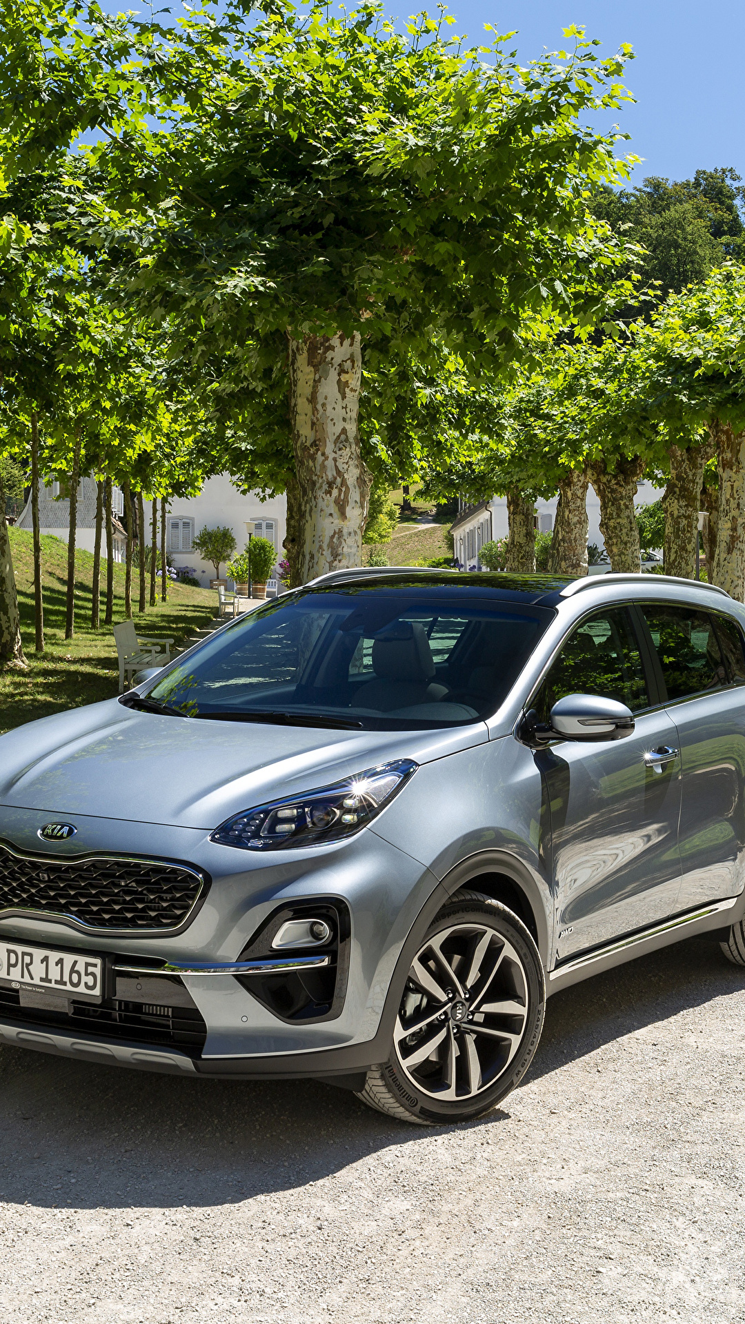 1080x1920 Обои KIA 2018 Sportage Worldwide серый Автомобили 1080x1920