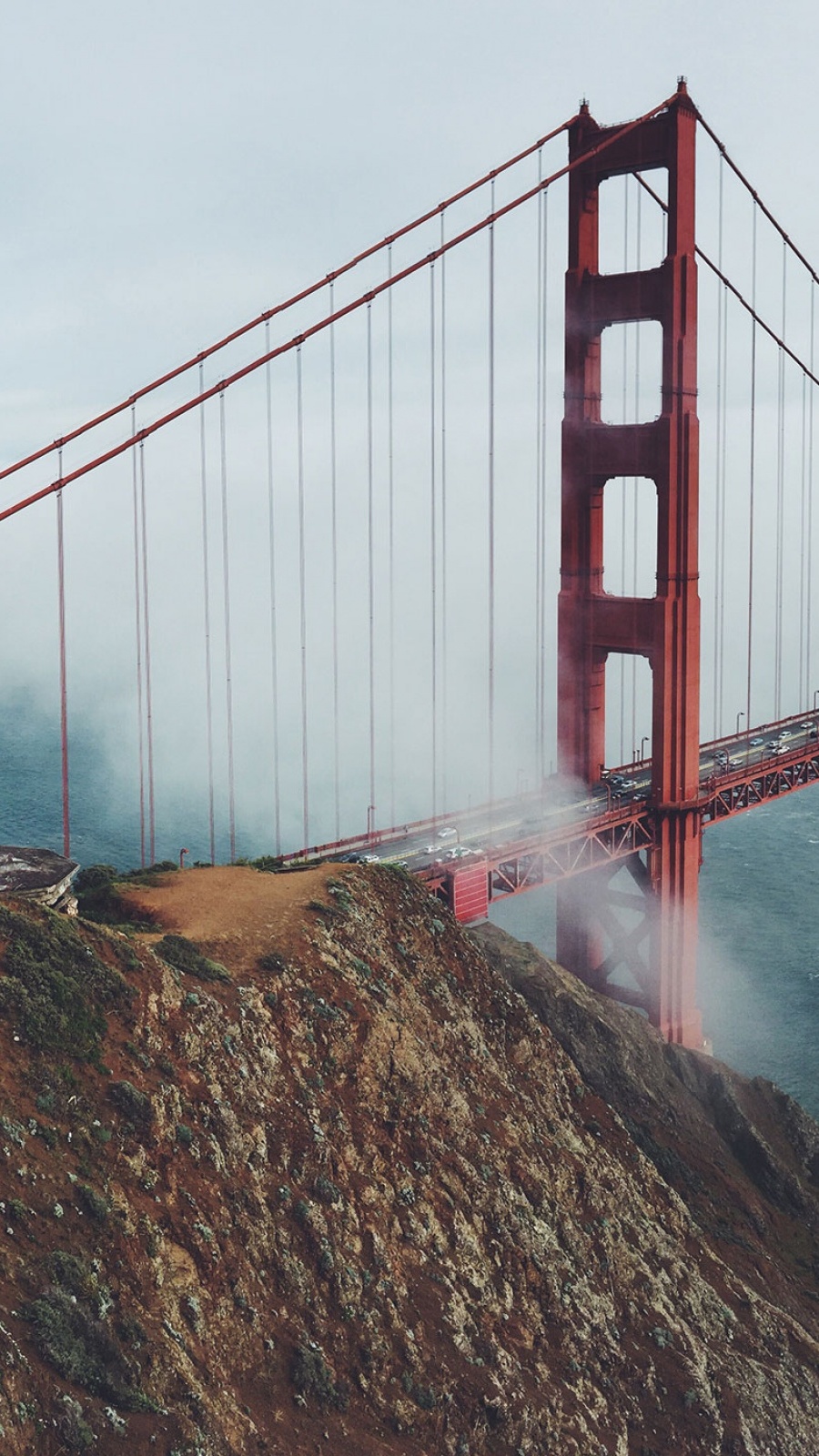 900x1600 Landmark Bridge Cliff California Mobile Wallpaper - Mobiles Wall
