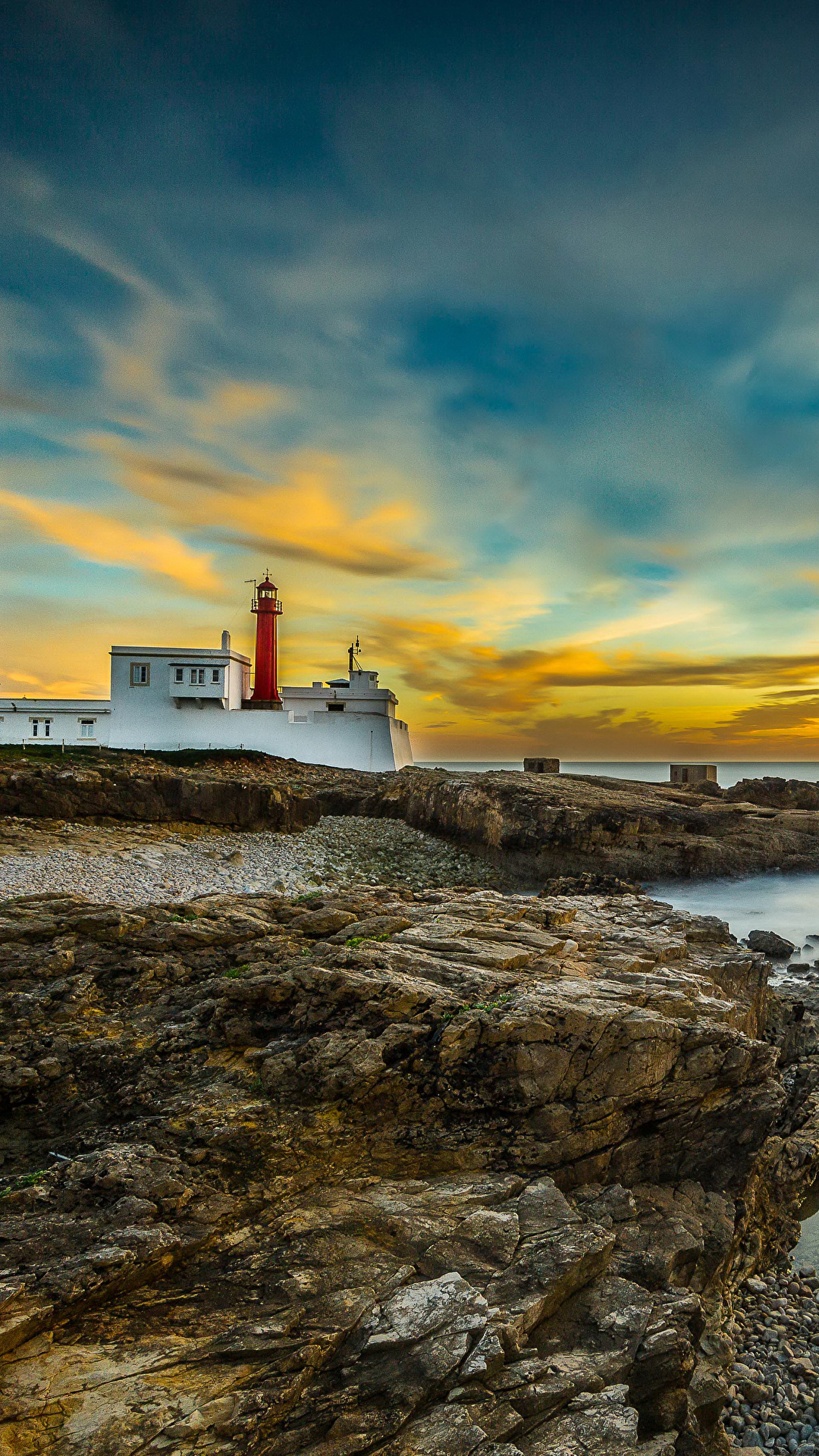 1080x1920  Photo Португалия Кабо Расо Кашкайш Природа Маяки Небо 1080x1920