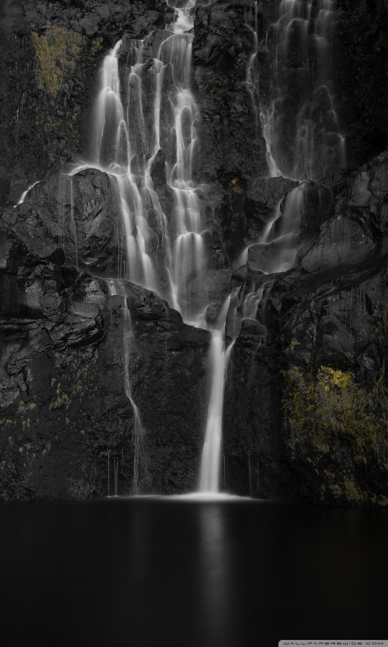 768x1280  Azores Waterfalls Обои - Обои Пещера