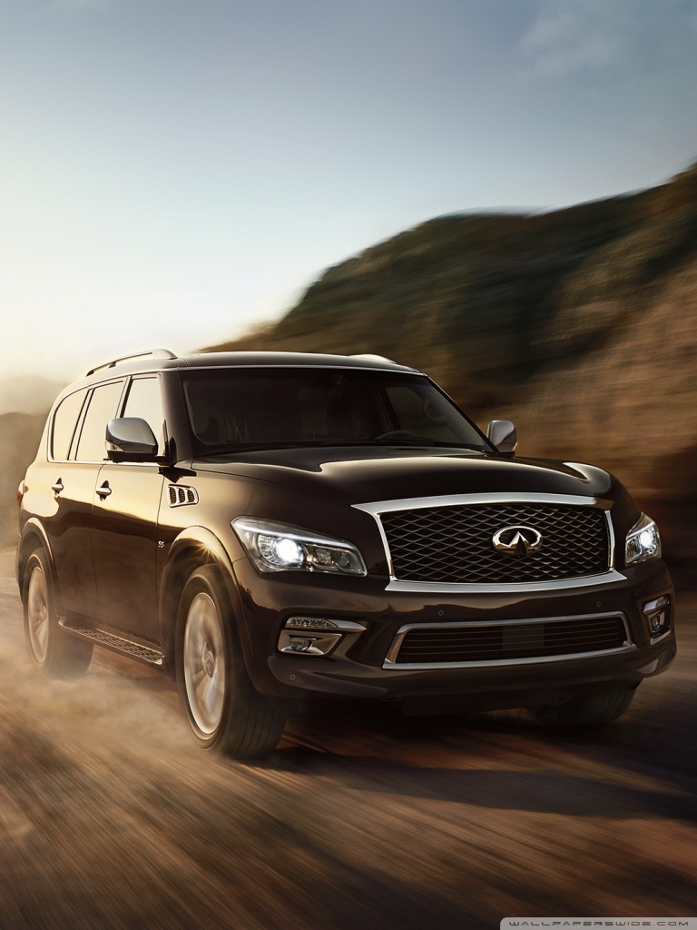 768x1024 Infiniti QX80 Outdoor Drive Ultra HD Обои для рабочего стола для: Multi Display Dual Monitor