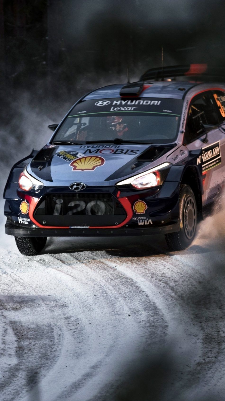 950x1689   Ралли Зима Снег Hyundai i20 4K Ultra HD Мобильные обои | Rally car racing Rally car Rally racing