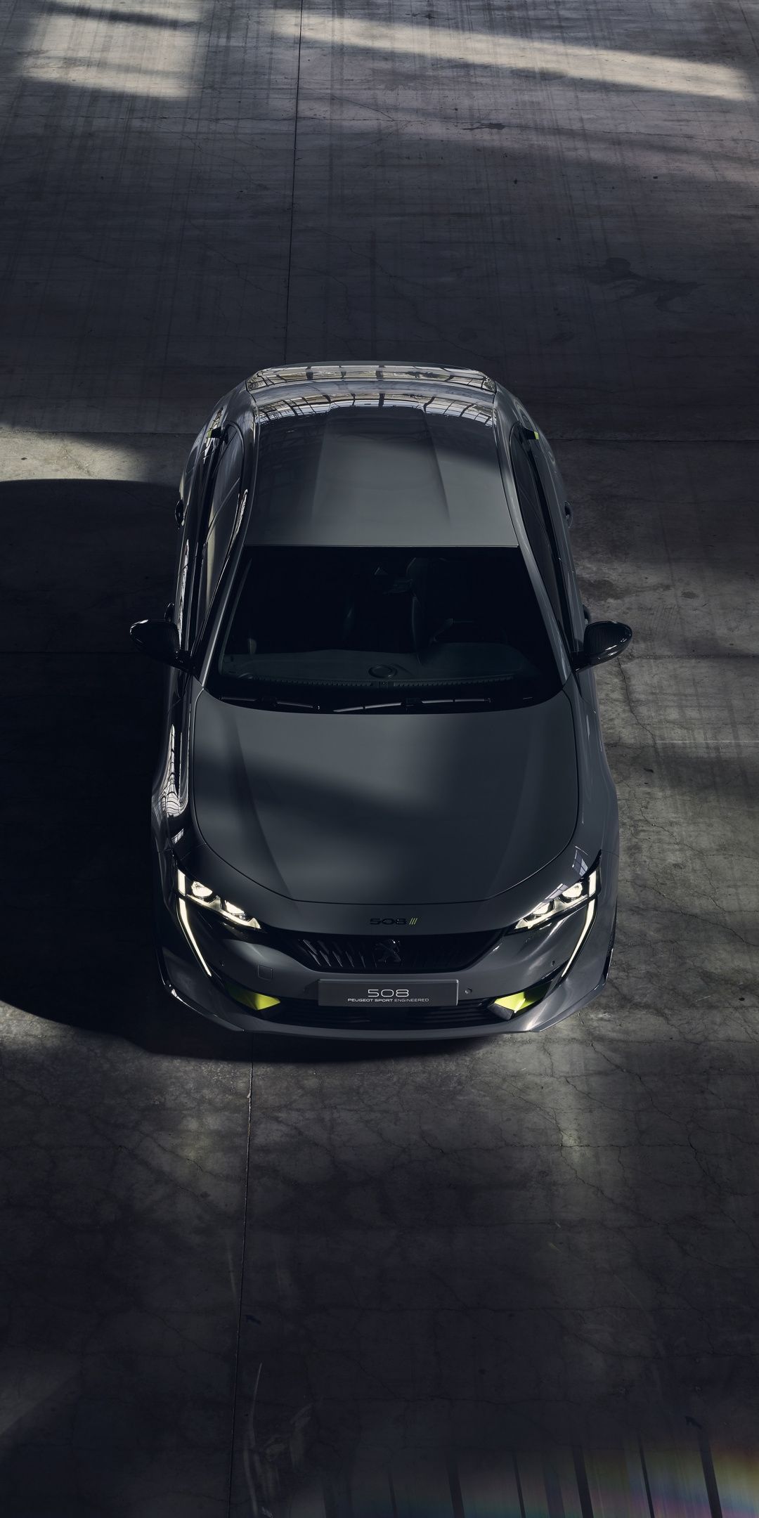 1080x2160  Вид сверху роскошный автомобиль Peugeot 508 1080x2160 обои | Peugeot 508 Роскошные автомобили Peugeot