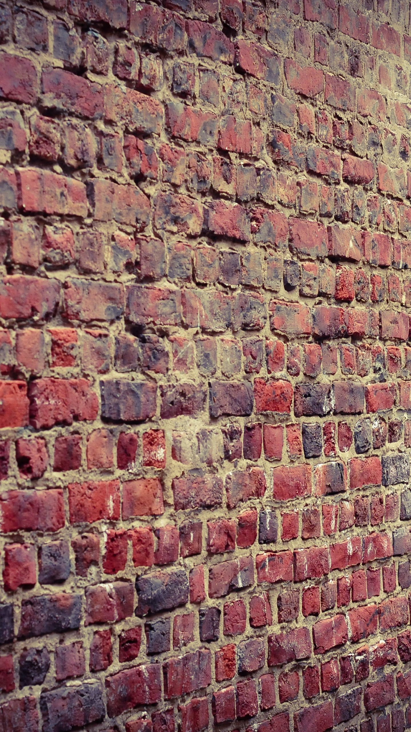 1440x2560  Wall Red Bricks Pattern 4K Wallpaper - Best Wallpapers