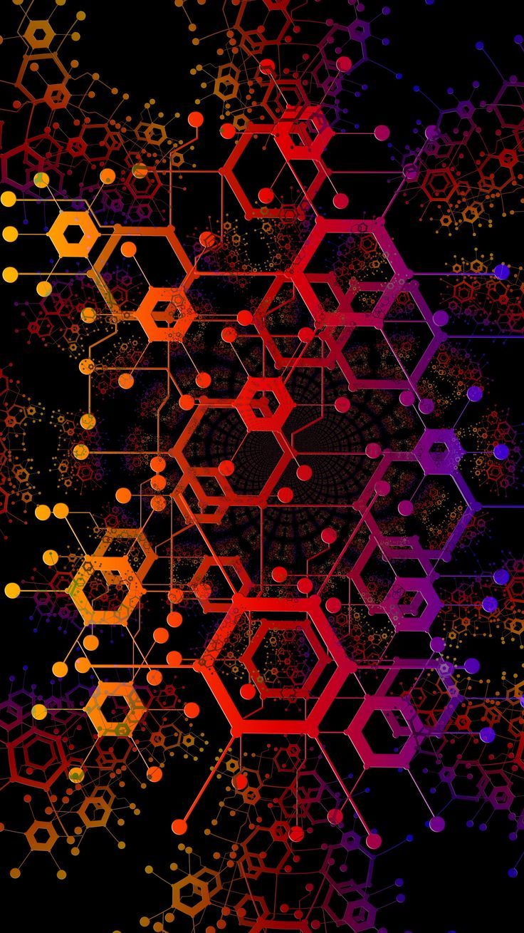 736x1309   Красный Геометрический # абстрактный # псикоделический # текстура # фон # обои | Технологические обои Цифровые обои Цветные обои