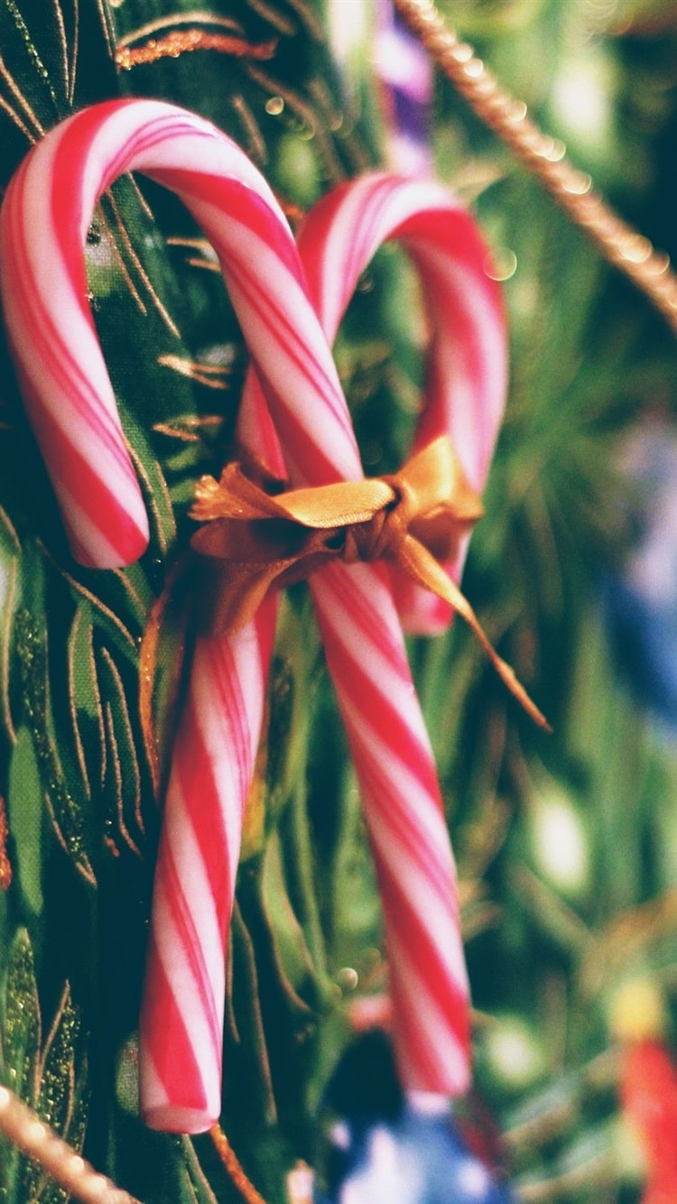 750x1334  Christmas Candy Cane Bar Illustration iPhone 6 Plus HD Wallpaper HD - Скачать бесплатно | iPhoneWalls
