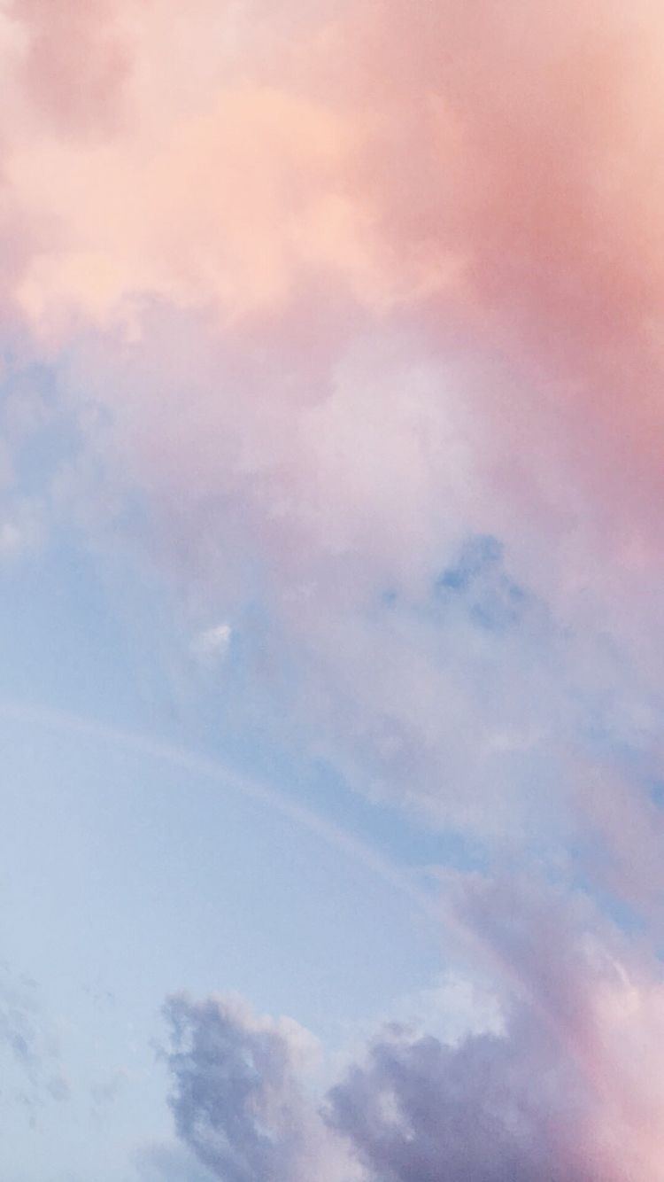 750x1334   Фон неба из сахарной ваты | Обои с облаками iphone Iphone background wallpaper Sky aesthetic