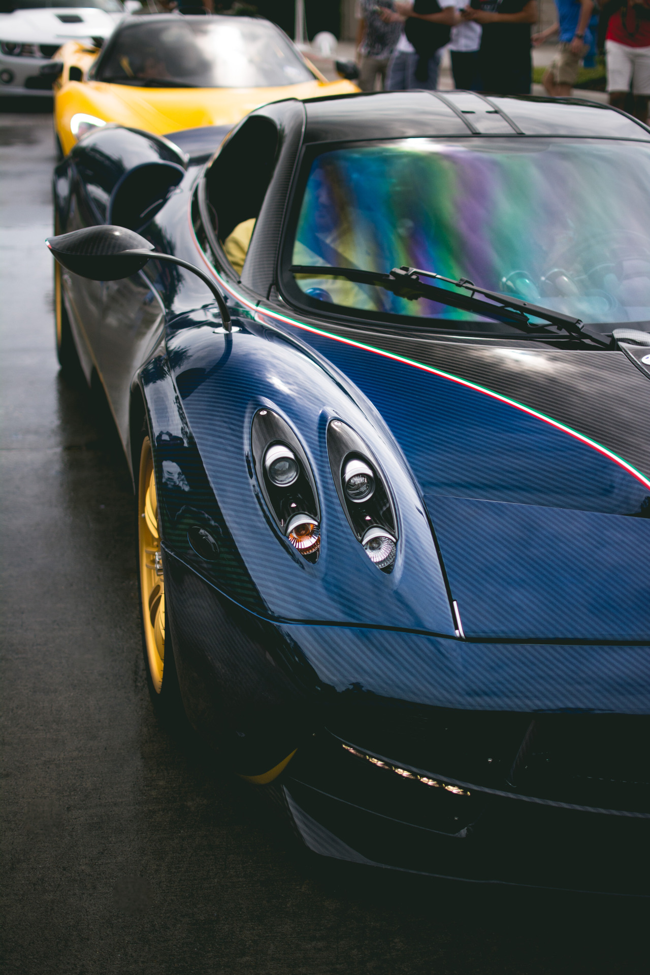 1280x1920  Pagani Dark Blue Huayra Street - Обои для рабочего стола Pagani Huayra (# 1966415) - HD Wallpaper \ u0026 Backgrounds Download