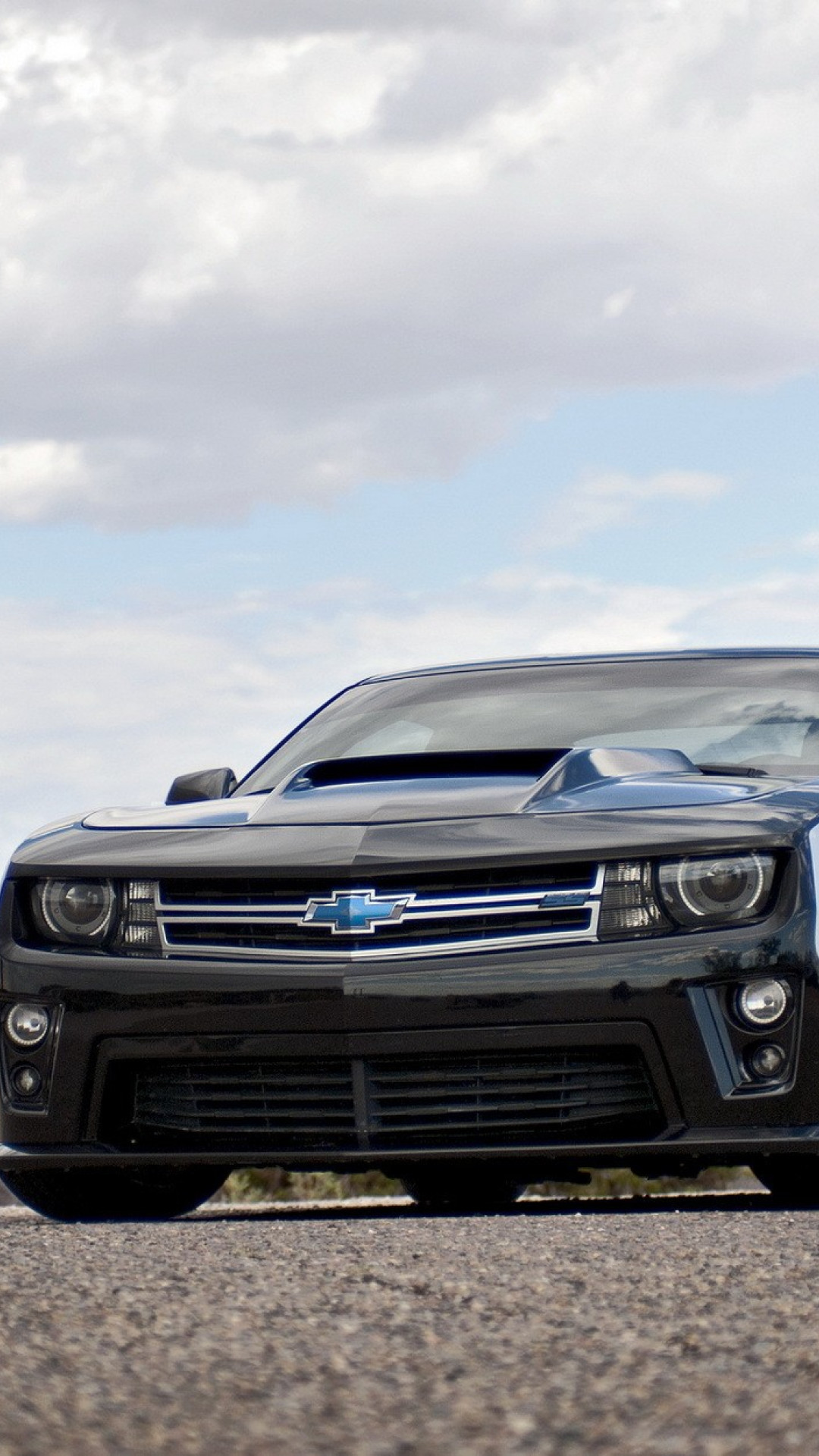 1080x1920  Chevrolet Camaro Zl1 Матовый черный Muscle Car - Автомобиль Matte Black Iphone - 758x1348 Обои - teahub.io 