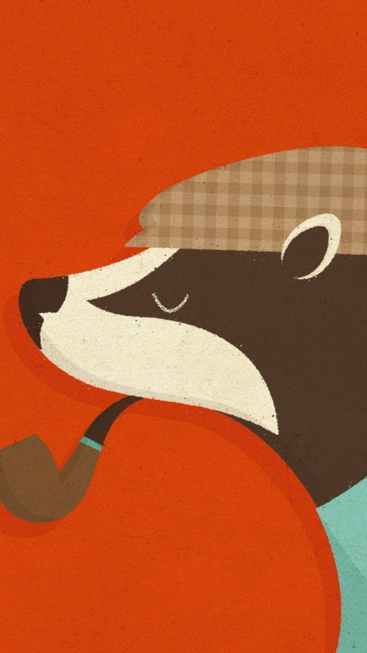 750x1334  Honey Badger Обои - Обои Cave