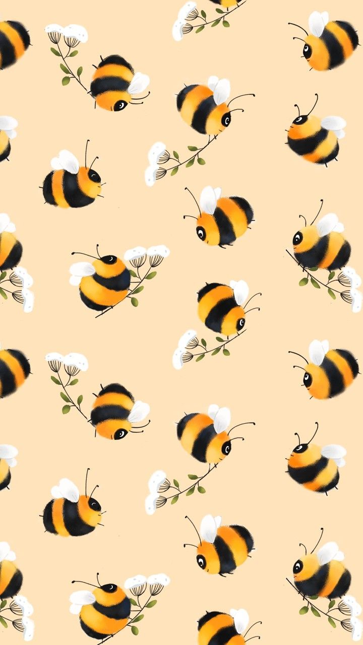 720x1280  Wallpaper background lockscreen iPhone bee | Классные обои для телефонов Симпатичные фоны Художественные обои