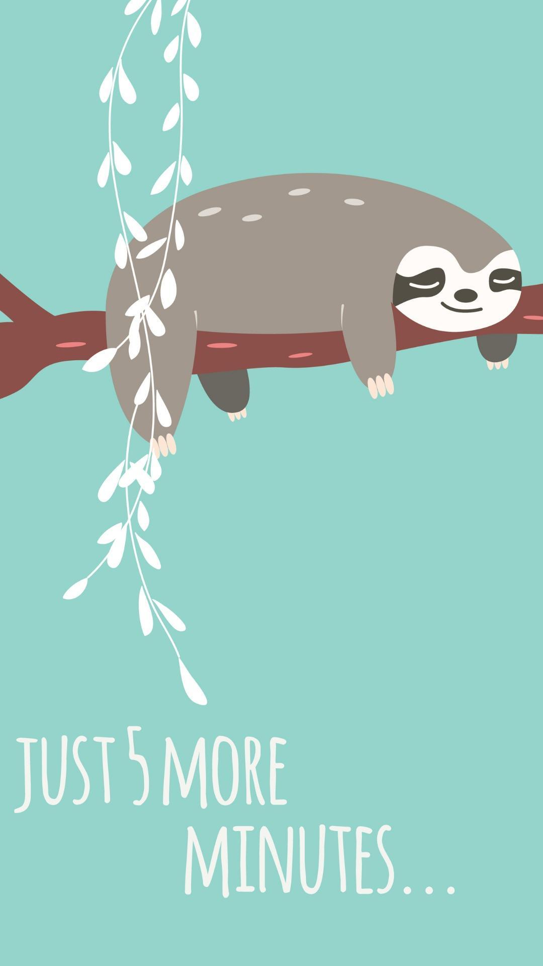 1080x1920  Kawaii Sloth Wallpapers - Лучшие бесплатные фоны Kawaii Sloth - WallpaperAccess