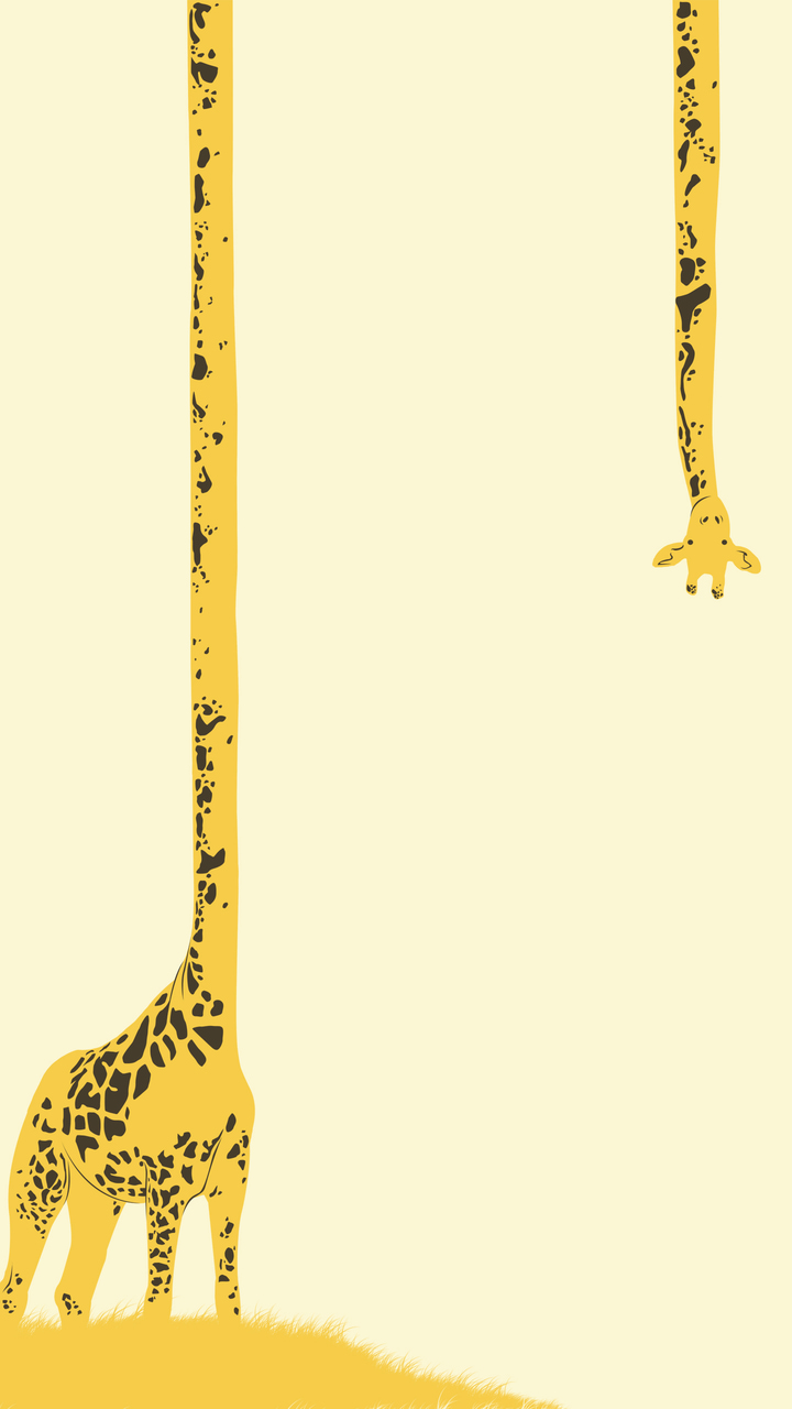 720x1280 Cute Giraffe Head Wallpaper Resolution - Giraffe Art (# 3018684) - HD Wallpaper u0026 Backgrounds Clipart Download