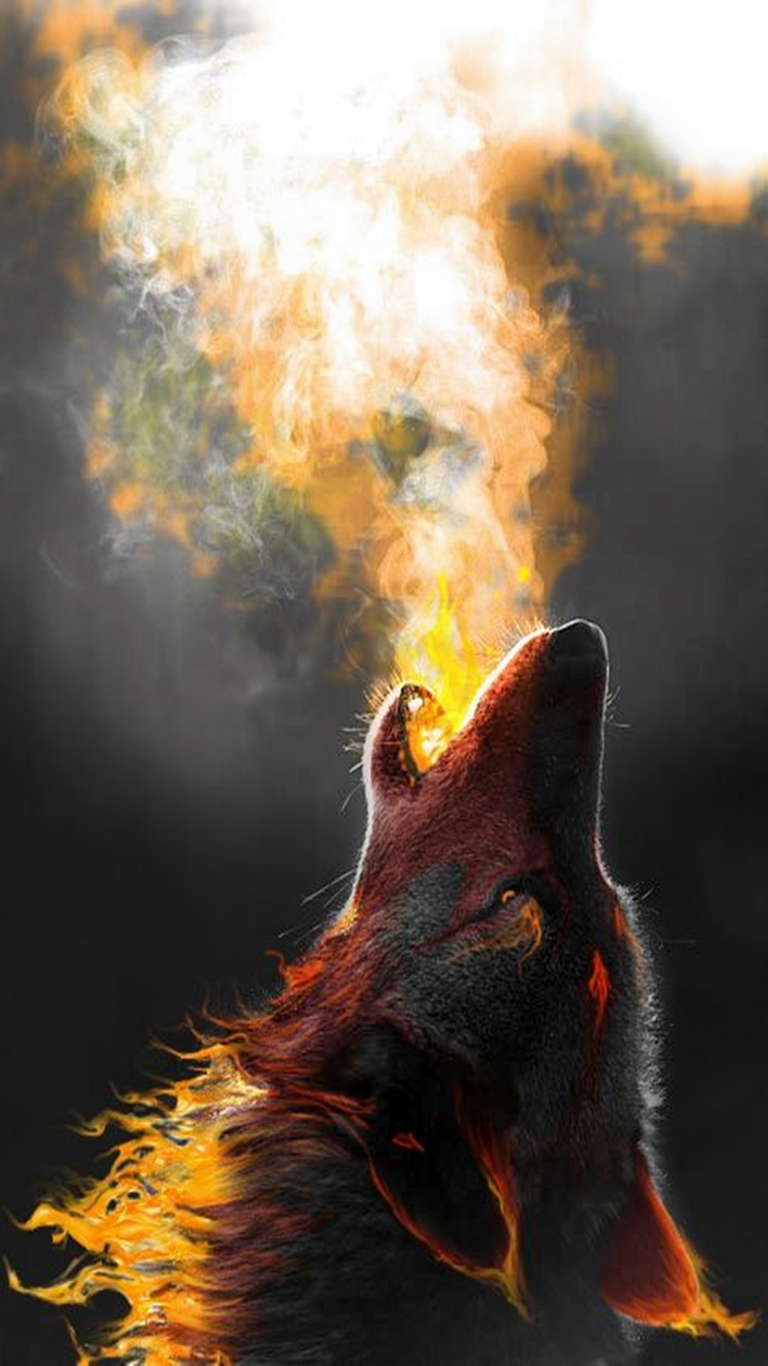 1080x1920 Cool Animal Wallpapers Free - Wolf Howling Wallpaper Hd (# 159153) - HD Wallpaper Backgrounds Download