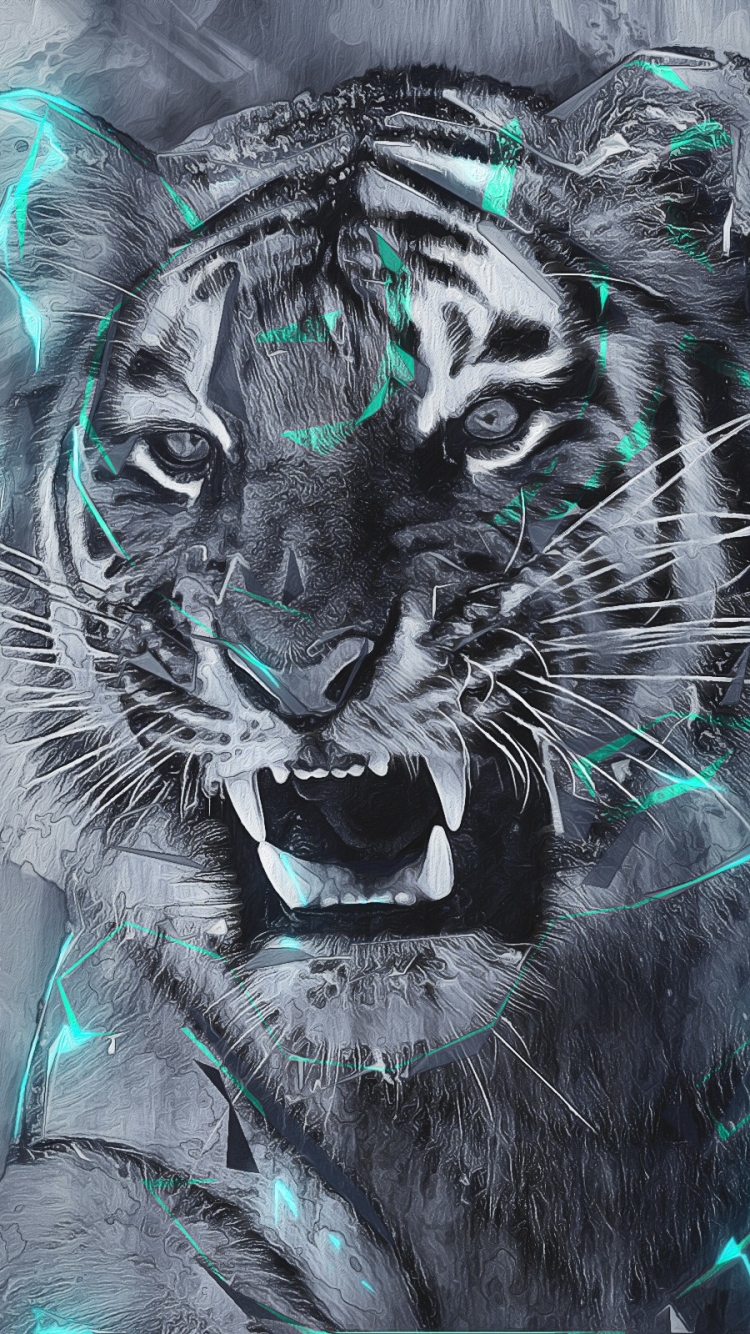 750x1334   Tiger Iphone Wallpaper отправлено Кристофером Андерсоном