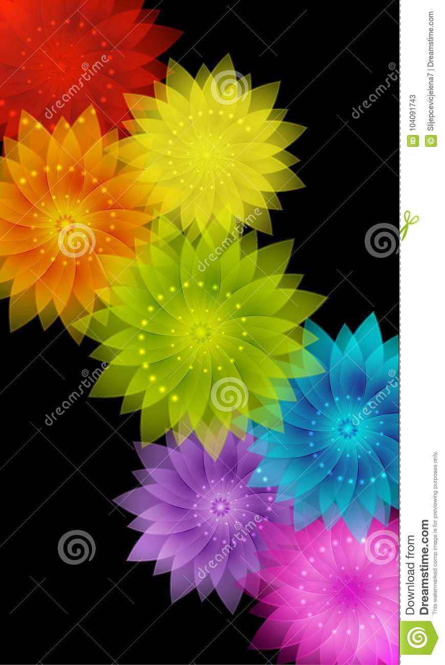 870x1300  Vector Абстрактный красочный цветочный фон радуги Вектор - Иллюстрация абстрактного красиво: 104091743 