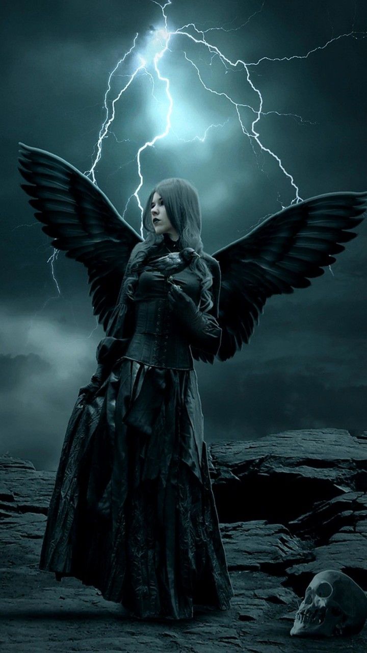 720x1280  Pin Дженнифер Алайна о Готике | Обои темного ангела Красивые темные обои ангела обои 
