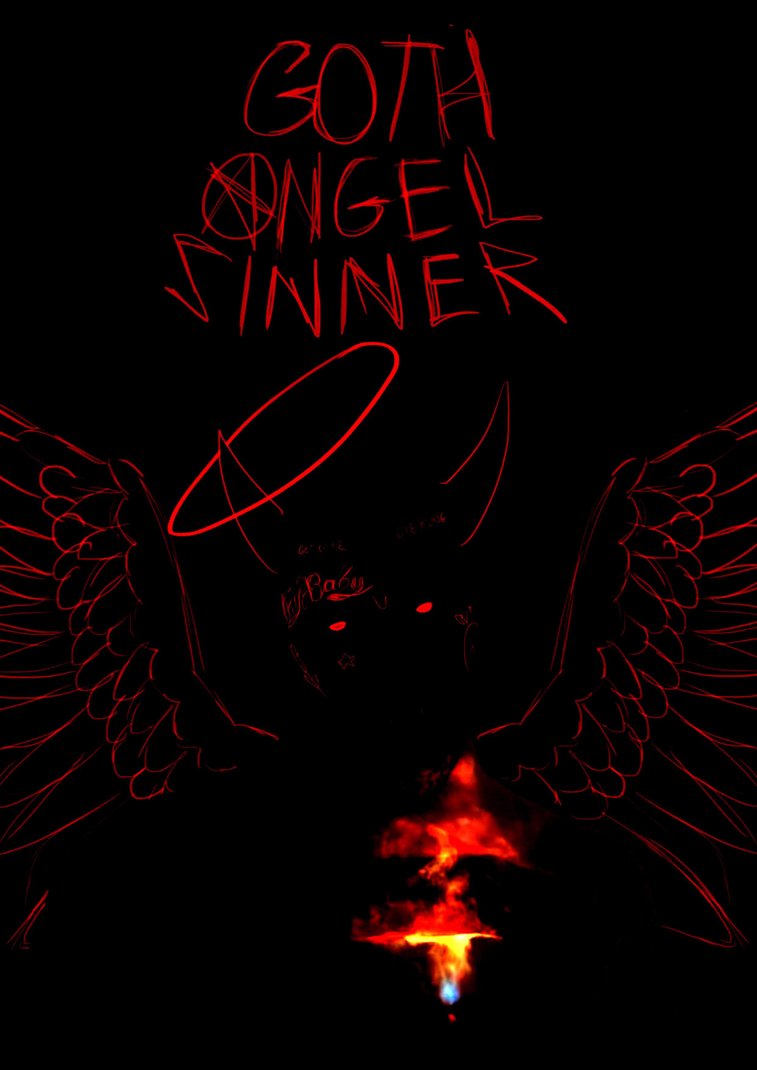 2480x3508  Goth Angel Sinner *: LilPeep