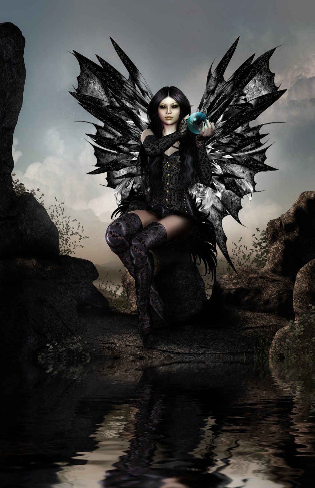 1024x1586  Black Fairy Wallpapers - Top Free Black Fairy Backgrounds - WallpaperAccess
