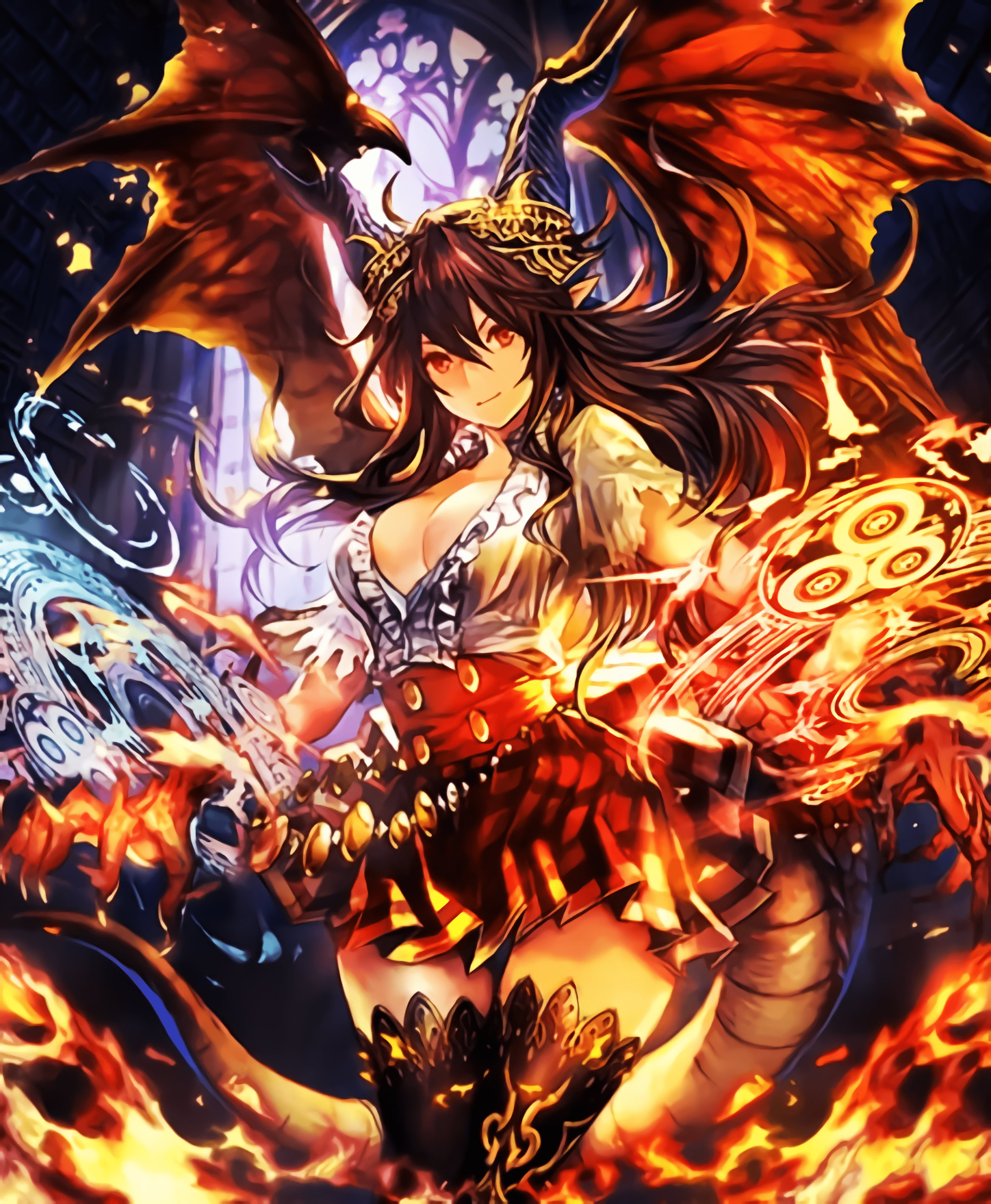 3656x4440   Сказочный персонаж аниме цифровые обои Shingeki no Bahamut Grea Драконорожденный (Shingeki no Bahamut) Shadowverse Dragonewt (Shingeki no Bahamut) HD обои | Обои Flare