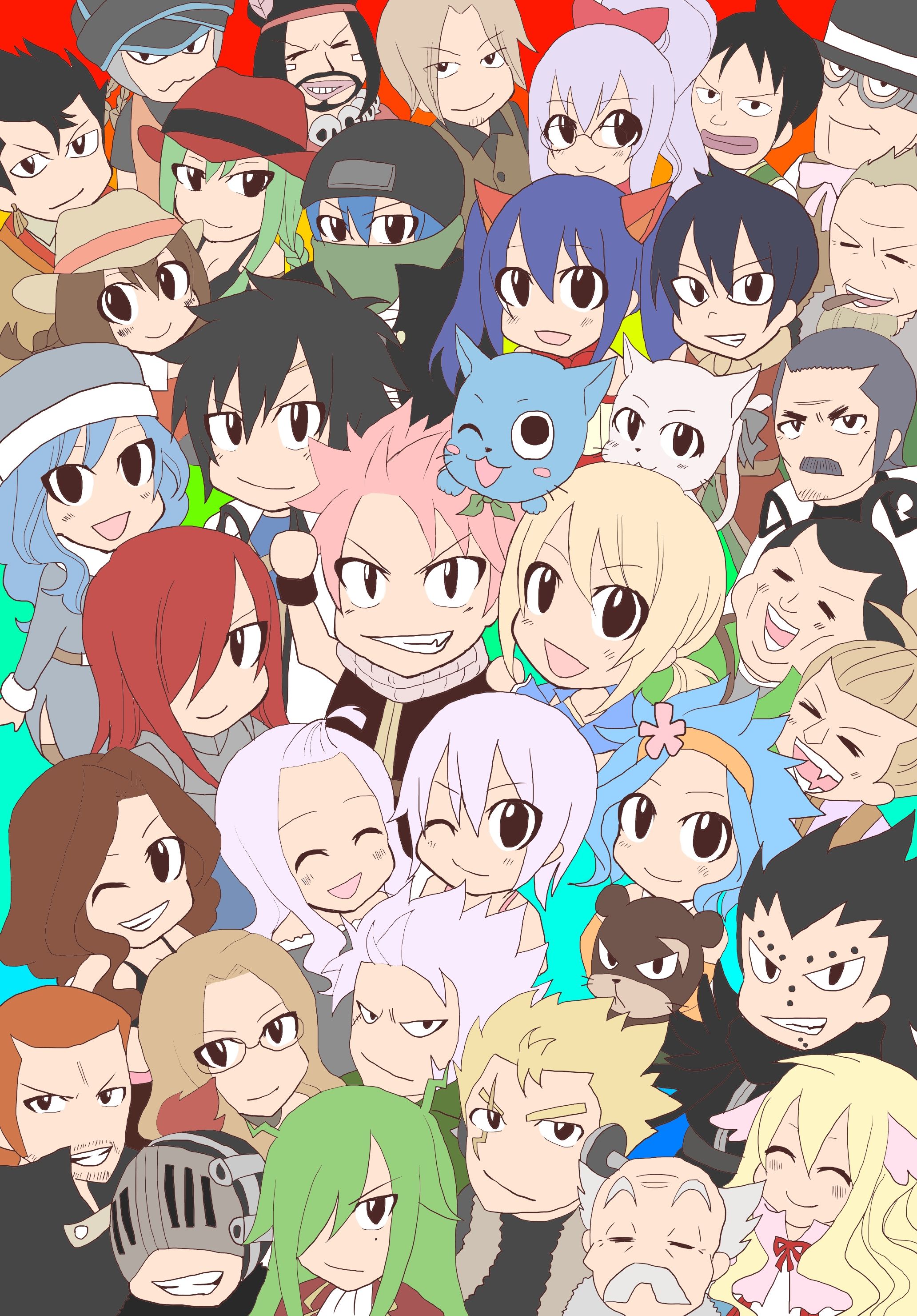 2064x2960  Chibi Fairy Tail Wallpapers на WallpaperDog