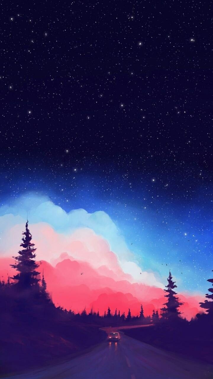 720x1280  Pin от li ti ân trần on رمزيات | Art wallpaper Minimalist wallpaper Аниме пейзажи обои 