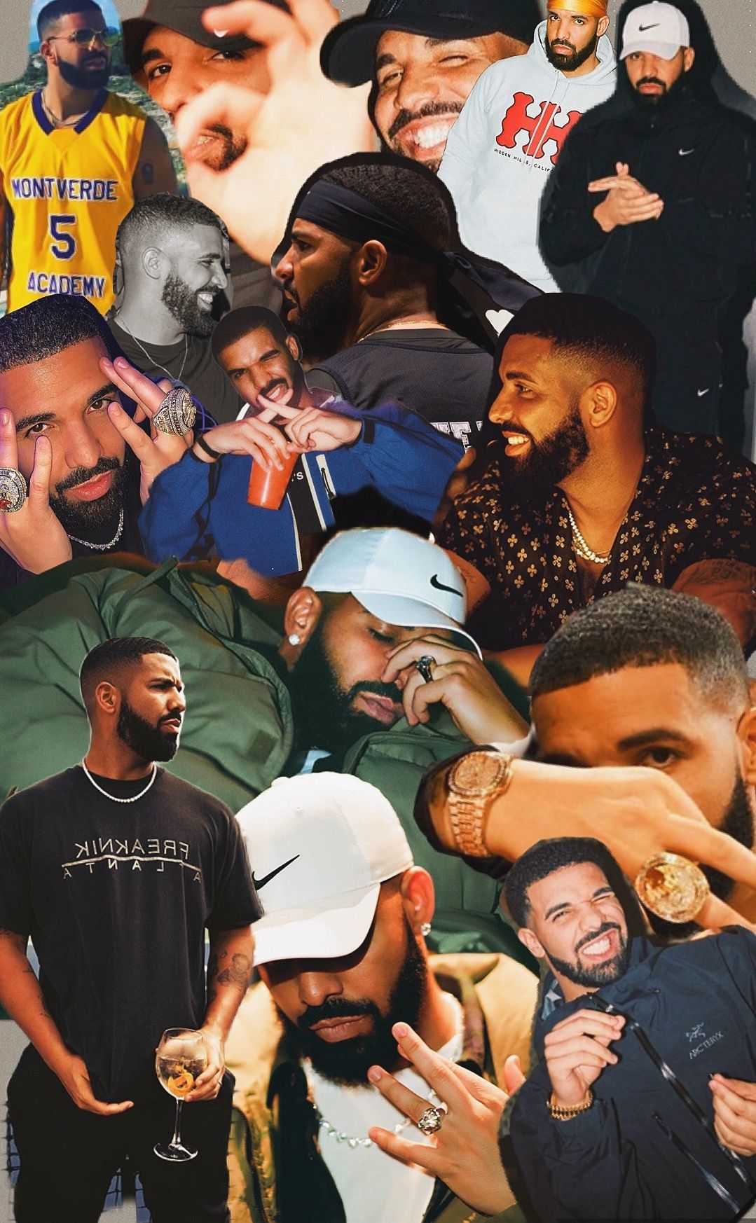 1079x1746   Drake collage | Drake iphone wallpaper Drake wallpapers Rapper wallpaper iphone