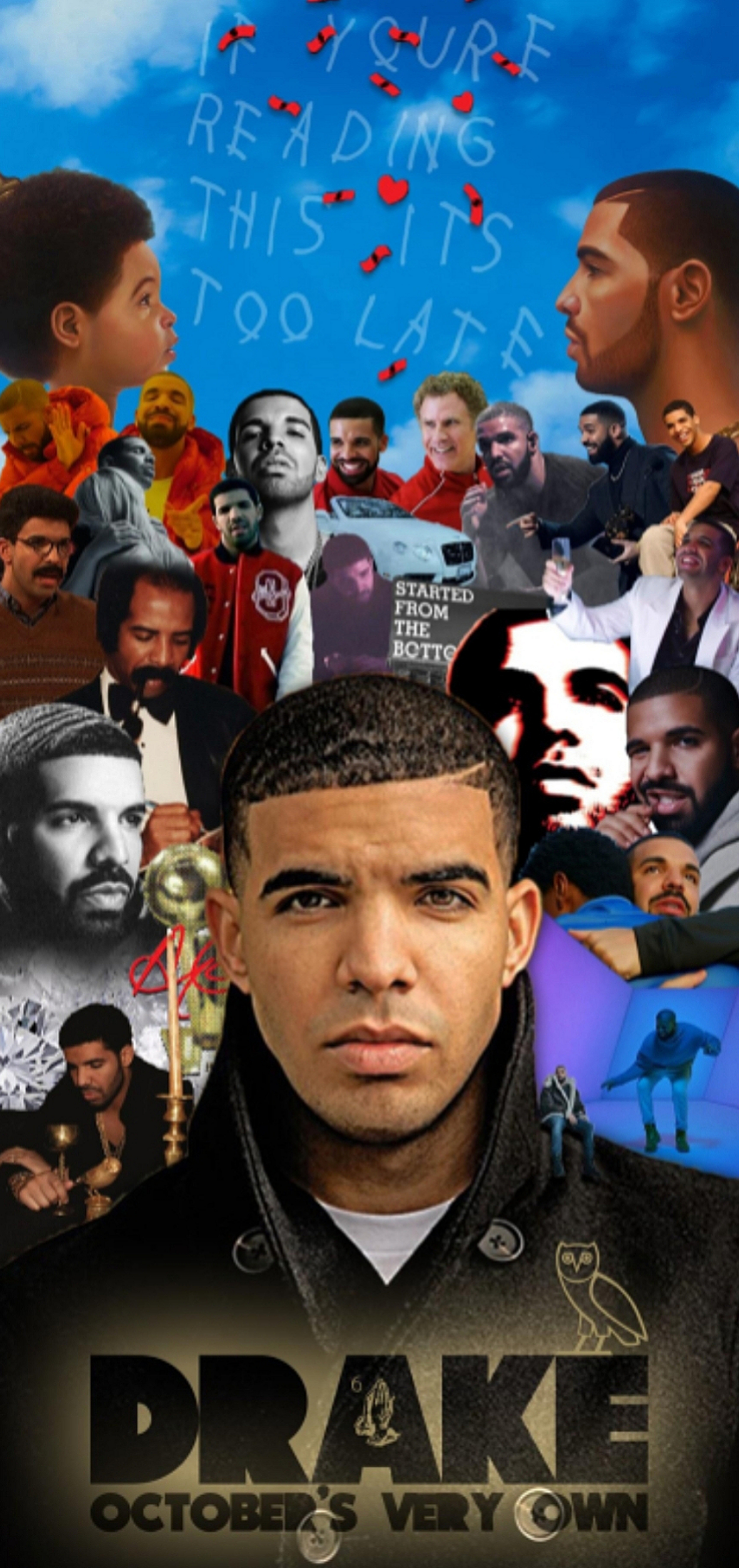 1920x4071  Best of Drake \ «Обои для телефона, которые становятся лучше, чем дольше вы на них смотрите: обои Drizzy