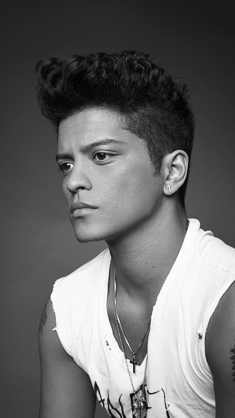 750x1334  Bruno Mars Portrait iPhone 6 - Обои - THEWALLPAPERKID.COM 