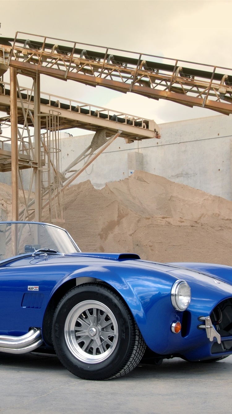 750x1334  1963 Shelby SC blue CSX синий автомобиль 750x1334 iPhone 8/7/6 / 6S обои фоновое изображение image