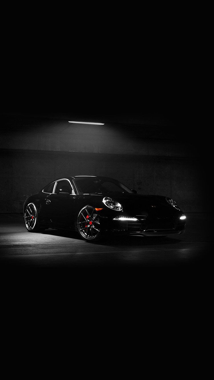 750x1334 Black Supercar Wallpaper