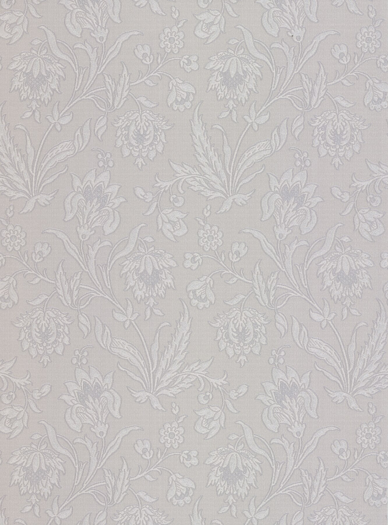 1332x1800  Bellissimo VI от Brewster 2768-95569 Torcello Silver Floral Wallpaper - The Savvy Decorator