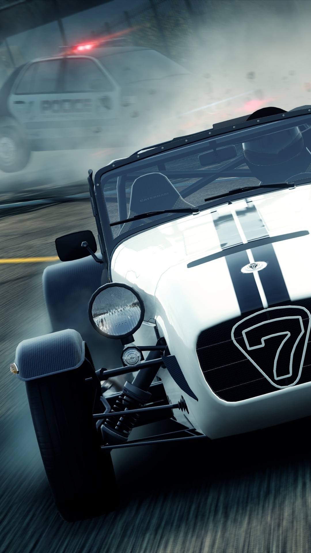 1080x1920  1080x1920 гонка погоня за лотосом Caterham seven superlight r500 Need for Speed Most Wanted 2 ea обои для рабочего стола 23226