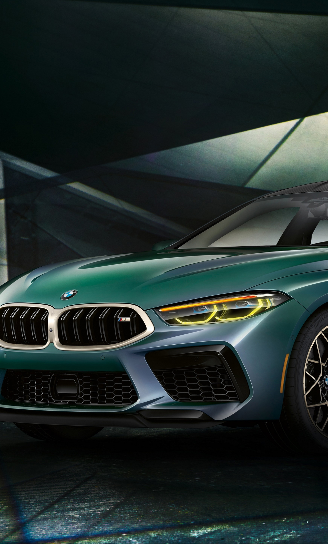 1280x2120   Скачать 1280x2120 обои 2020 автомобиль bmw m8 gran coupe первое издание зеленый автомобиль iphone 6 plus 1280x2120 hd изображение фон 23155
