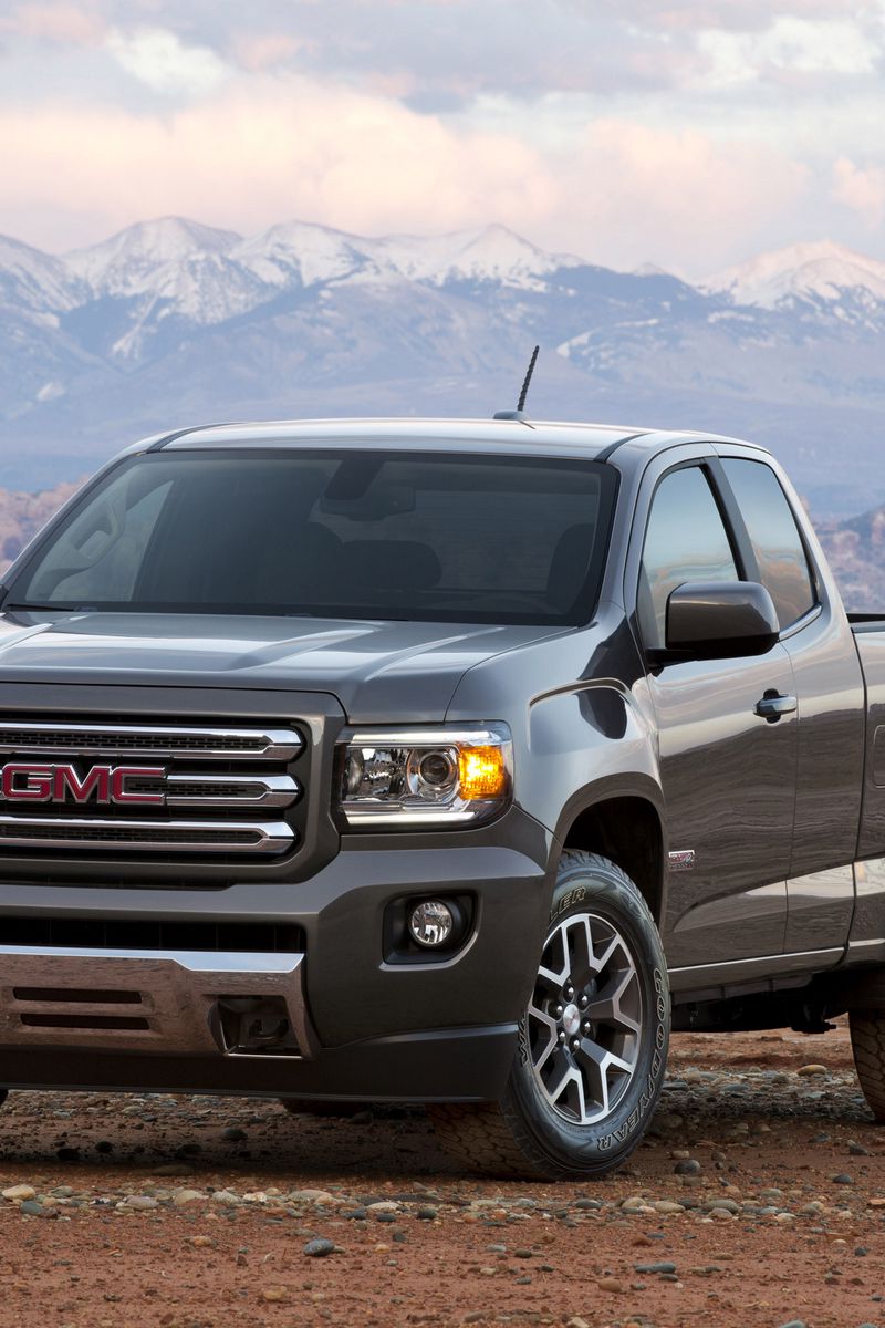 800x1200   Загрузить обои 800x1200 gmc каньон 2015 пикап горы iphone 4s / 4 для параллакса hd фон 